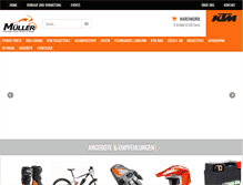 Tablet Screenshot of ktm-mueller-shop.de